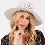 Wholesale straw Hat Straw Bow Band One Fits Most Adjustable Drawstring Hat Brim