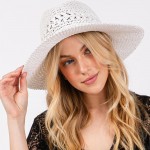 Wholesale straw Hat Straw Bow Band One Fits Most Adjustable Drawstring Hat Brim