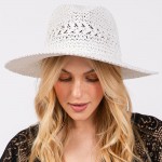 Wholesale straw Hat Straw Bow Band One Fits Most Adjustable Drawstring Hat Brim