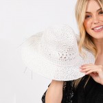 Wholesale straw Hat Straw Bow Band One Fits Most Adjustable Drawstring Hat Brim