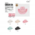 Wholesale c C CBC Woven Cowboy Hat Beaded Charm One Fits Most Adjustable Drawstr