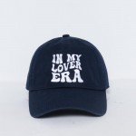 "IN MY LOVER ERA" Embroidered Baseball Cap

- One Size Fits Most
- Slide Buckle Adjustment
- 100% Cotto