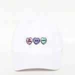 Conversation Hearts Embroidered Baseball Cap

- One Size Fits Most
- Slide Buckle Adjustment
- 100% Cotton