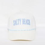 'Salty Beach' Embroidered Baseball Cap With Two Tone Rope Detail

- One Size Fits Most
- Snap Back Closure
- 100% Cotton