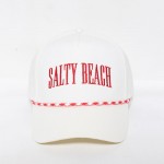 'Salty Beach' Embroidered Baseball Cap With Two Tone Rope Detail

- One Size Fits Most
- Snap Back Closure
- 100% Cotton