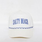 'Salty Beach' Embroidered Baseball Cap With Two Tone Rope Detail

- One Size Fits Most
- Snap Back Closure
- 100% Cotton