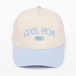 "Cool Mom Club" Embroidered Two Tone Baseball Cap

- One Size Fits Most
- Snap Back Closure
- 100% Cotton