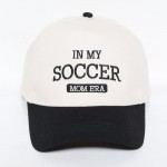 "In My Soccer Mom Era" Embroidered Two Tone Baseball Cap

- One Size Fits Most
- Snap Back Closure
- 100% Cotton