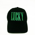 "LUCKY" Embroidered Baseball Cap

- One Size Fits Most
- Slide Buckle Adjustment
- 100% Cotton