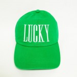 "LUCKY" Embroidered Baseball Cap

- One Size Fits Most
- Slide Buckle Adjustment
- 100% Cotton