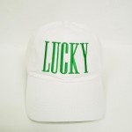 "LUCKY" Embroidered Baseball Cap

- One Size Fits Most
- Slide Buckle Adjustment
- 100% Cotton