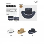 Wholesale c C CBC Cowboy Hat Cowboy Hat Fringe Trim Band One Fits Most Internal