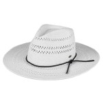 Wholesale c C CBC Panama Hat Open Weaved Panama Hat PU String Band One Fits Most
