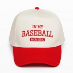 "In My Baseball Mom Era" Embroidered Two Tone Baseball Cap

- One Size Fits Most
- Snap Back Closure
- 100% Cotton