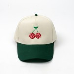 Checker Cherries Embroidered Two Tone Baseball Cap

- One Size Fits Most
- Snap Back Closure
- 100% Cotton