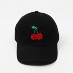 Cherries "CHERRY" Calligram Embroidered Baseball Cap

- One Size Fits Most
- Slide Buckle Adjustment
- 100% Cotton