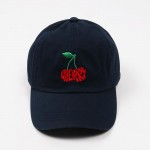 Cherries "CHERRY" Calligram Embroidered Baseball Cap

- One Size Fits Most
- Slide Buckle Adjustment
- 100% Cotton