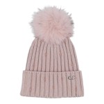 C.C HTC0069
Glass Bead Embellishment Cuff Beanie With Faux Fur Pom.

- 30% Viscose / 10% Angora / 60% Nylon
- One Size
