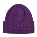 C.C HTC0122
Game Day Embossed Cuff Beanie

- 100% Acrylic 
- One Size Fits Most