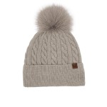 C.C HTC0141
Cable Knit Pattern Pom Beanie

- 43% Acrylic / 34% Polyester / 22% Nylon / 1% Spandex
- One Size Fits Most 