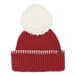 C.C HTE0163 
Team Beanie With Yarn Pom.

- 100% Acrylic Iceland Wool 
- One Size


