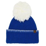 C.C HTE0163 
Team Beanie With Yarn Pom.

- 100% Acrylic Iceland Wool 
- One Size

