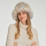 Wholesale c C BKC Faux Fur Leopard Pattern Bucket Hat One Fits Most Polyester
