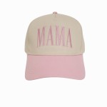 "MAMA" Embroidered Two Tone Baseball Cap

- One Size Fits Most
- Snap Back Closure
- 100% Cotton