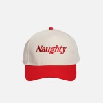 "Naughty" Embroidered Two Tone Baseball Cap

- One Size Fits Most
- Snap Back Closure
- 100% Cotton