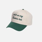 "put it on my Santa's tab" Embroidered Two Tone Baseball Cap

- One Size Fits Most
- Snap Back Closure
- 100% Cotton