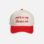 "put it on my Santa's tab" Embroidered Two Tone Baseball Cap

- One Size Fits Most
- Snap Back Closure
- 100% Cotton