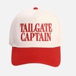 "TAILGATE CAPTAIN" Embroidered Two Tone Baseball Cap

- One Size Fits Most
- Snap Back Closure
- 100% Cotton