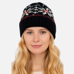 Wholesale do Everything Love Fuzzy Knit Nordic Cuff Beanie One Fits Most