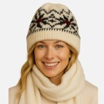 Wholesale do Everything Love Fuzzy Knit Nordic Cuff Beanie One Fits Most