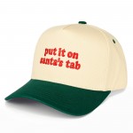 C.C TCM0107
Two Tone Embroidered "put it on santa's tab" Baseball Cap

- Snap Back Closure
- One Size Fits Most
- 100% Cotton
