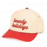 C.C TCM0122
Two Tone Corduroy Embroidered "howdy holidays" Baseball Cap

- Snap Back Closure
- One Size Fits Most
- 100% Cotton