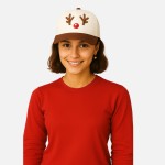 "Reindeer" 3D Embroidered Two Tone Baseball Cap

- One Size Fits Most
- Snap Back Closure
- 100% Cotton