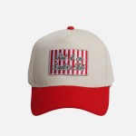 "Put It On Santa's Tab" Embroidered Striped Patch Two Tone Baseball Cap

- One Size Fits Most
- Snap Back Closure
- 100% Cotton