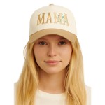Do Everything In Love "MAMA" & Flowers Embroidered Two Tone Baseball Cap

- One Size Fits Most
- Snap Back Closure
- 100% Cotton