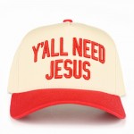 Wholesale c C TCM Two Y ALL NEED JESUS Canvas Embroidered Baseball Cap Snap Back