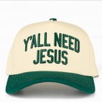 Wholesale c C TCM Two Y ALL NEED JESUS Canvas Embroidered Baseball Cap Snap Back