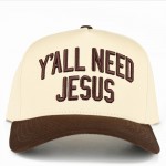 Wholesale c C TCM Two Y ALL NEED JESUS Canvas Embroidered Baseball Cap Snap Back