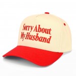 Wholesale c C TCM Two Sorry About My Husband Canvas Embroidered Baseball Cap Sna