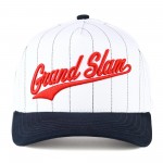 Wholesale c C TCM Two Pin Stripe Canvas Embroidered Grand Slam Baseball Cap Snap