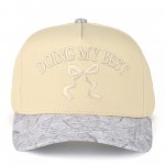 Wholesale c C TCM Two Camo Canvas Embroidered Doing My Best Bow Baseball Cap Sna