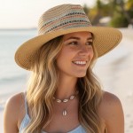 Wholesale multi Color Woven Straw Fedora Vegan Leather Band One Paper Polyester