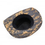 Wholesale snake Print Cowboy Hat Bull Head Accent One Paper