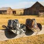 Wholesale snake Print Cowboy Hat Bull Head Accent One Paper