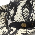 Wholesale snake Print Cowboy Hat Bull Head Accent One Paper