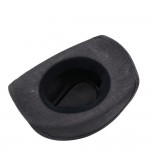 Wholesale distressed Straw Cowboy Hat Metal Bull Buckle Flower Accents One Paper